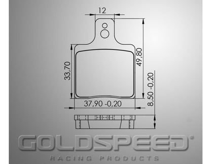 Goldspeed brake pad set CRG 2000 UP-MADDOX-GILLARD TYPE FR