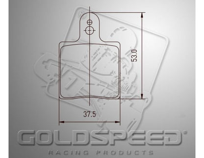 Goldspeed brake pad set INTREPID ID-AMV TYPE FRONT