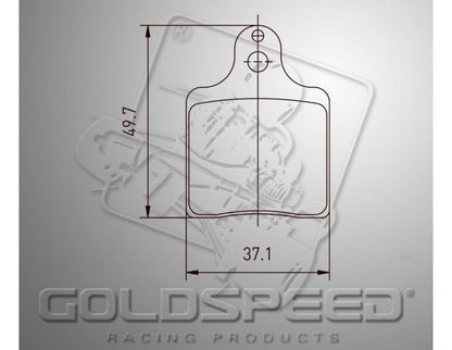 Goldspeed brake pad set INTREPID EVO-3 TYPE FRONT
