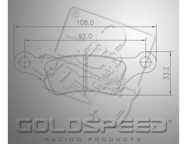 Goldspeed brake pad set RM1 KART-MAGURA ELECTRO RIMO KART TYPE