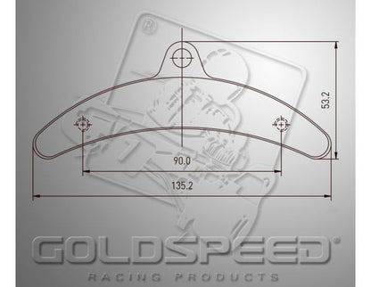 Goldspeed brake pad set BIREL TYPE REAR (14182)