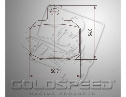 Goldspeed brake pad set CRG TYPE &gt; 03 REAR (14184)