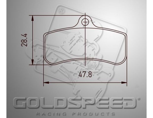 Goldspeed brake pad set PCR TYPE FRONT