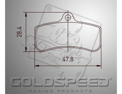 Goldspeed brake pad set PCR TYPE FRONT