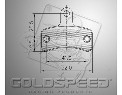 Goldspeed brake pad set SWISS TYPE FRONT HANDBRAKE