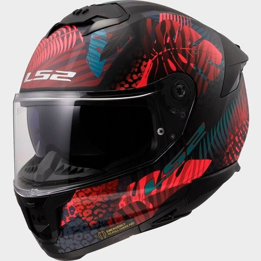 LS2 FF808 Stream II Jungle matt black/pink/blue