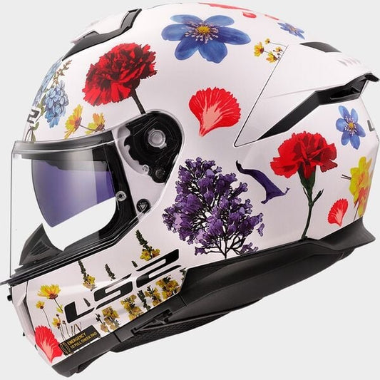 LS2 FF808 Stream II Flowers white