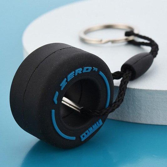 Formula 1 rain tire keychain | Blue | Pirelli | P Zero | Keychain | F1