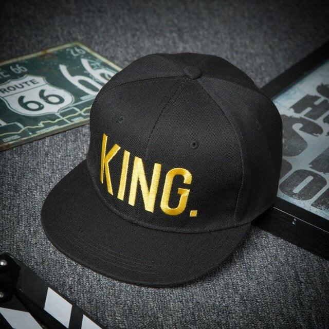 King snapback cap zwart/goud - KartKings