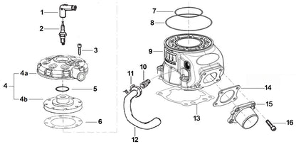 TM KZ R1 cylinder base gasket 0.20MM
