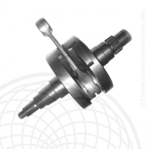 Rotax Max crankshaft complete