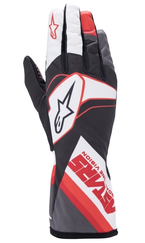 Alpinestars Tech 1-K Glove Graphic zwart/wit/rood