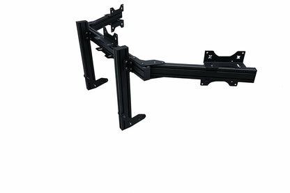 SimXPro Integrated Triple Screen Setup Heavy - VESA 100/200 - Black - KartKings