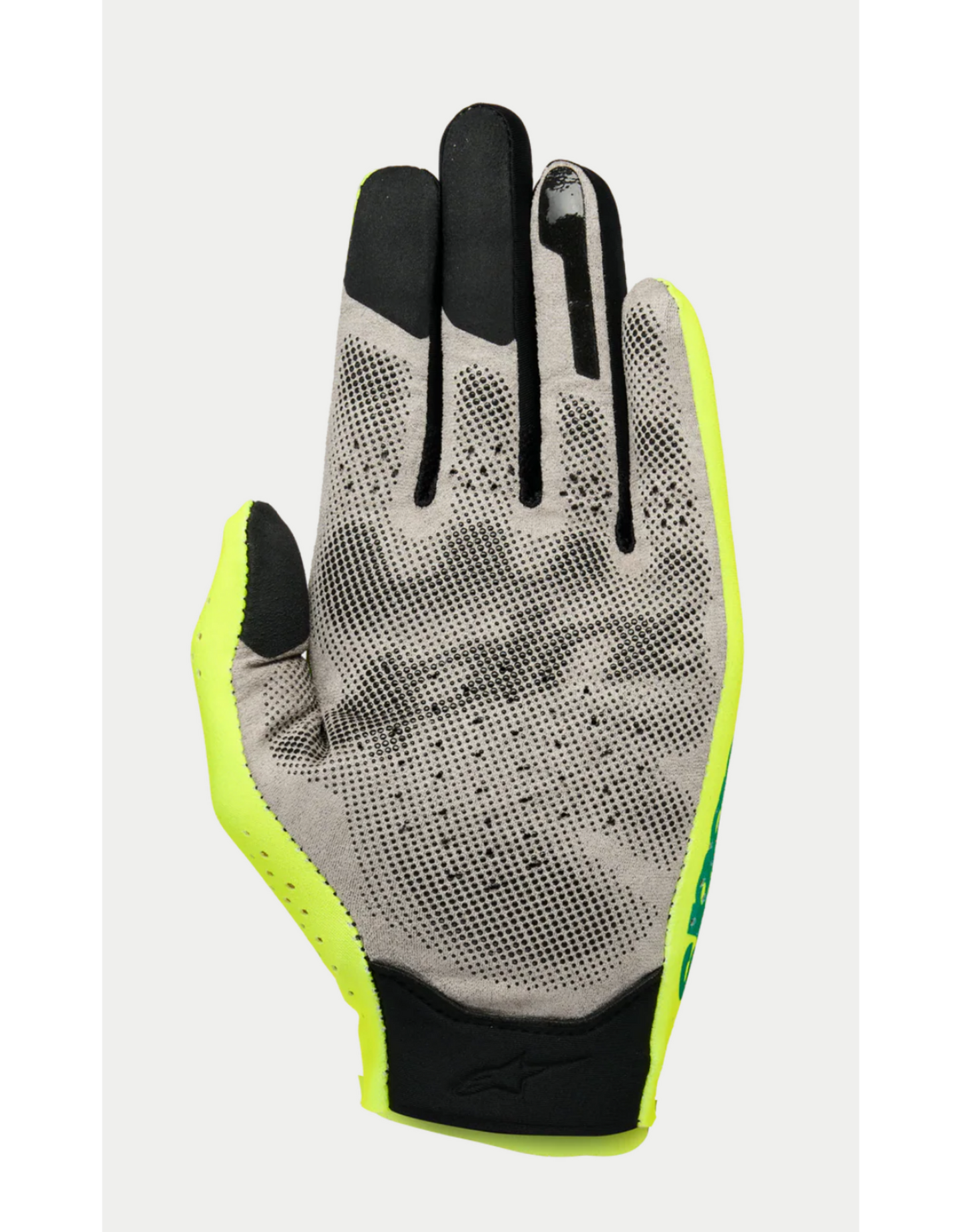 Alpinestars Sim racing handschoenen graphic 1 safety yellow black turquoise