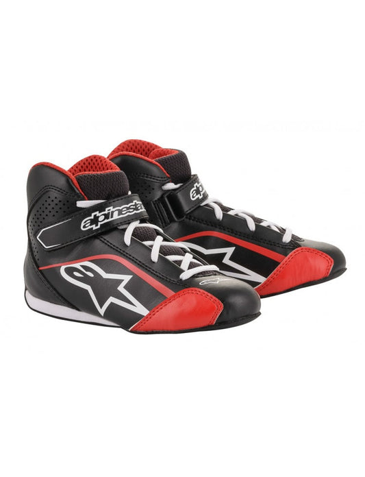 Alpinestars Tech-1 KS (kids' kart shoes) BLACK/WHITE/RED