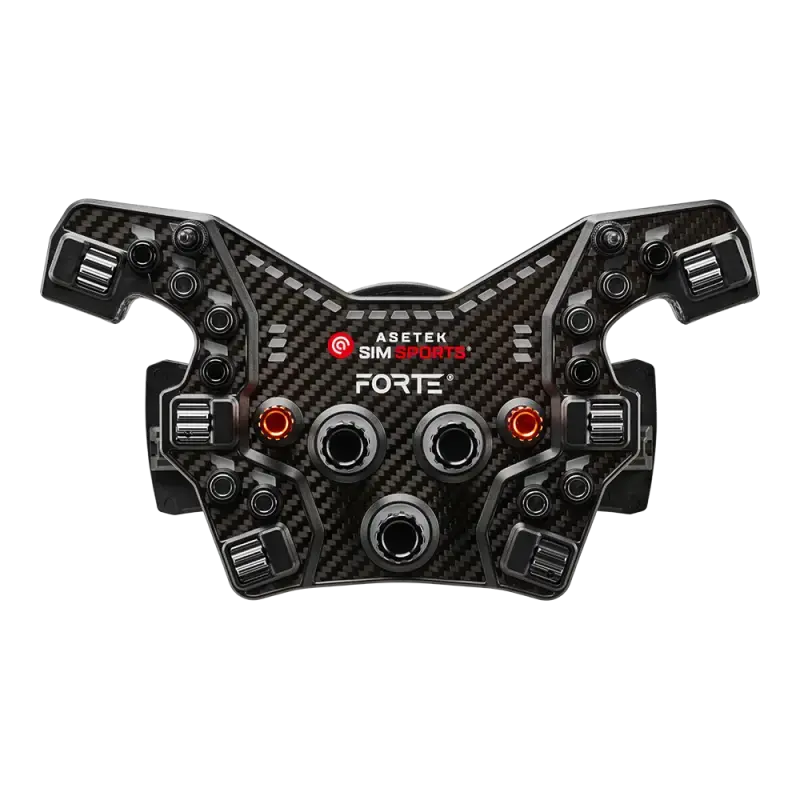 Asetek SimSports - Forte Formula Button Box (Black, Aluminum) - KartKings