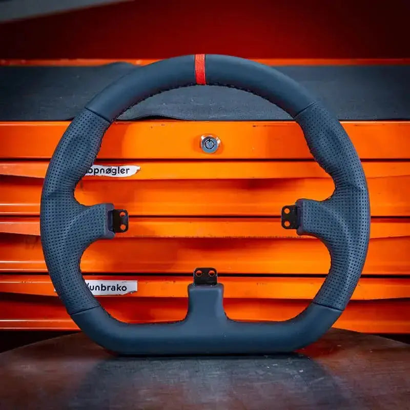 Asetek SimSports GT Closed D Black Leather Rim - KartKings