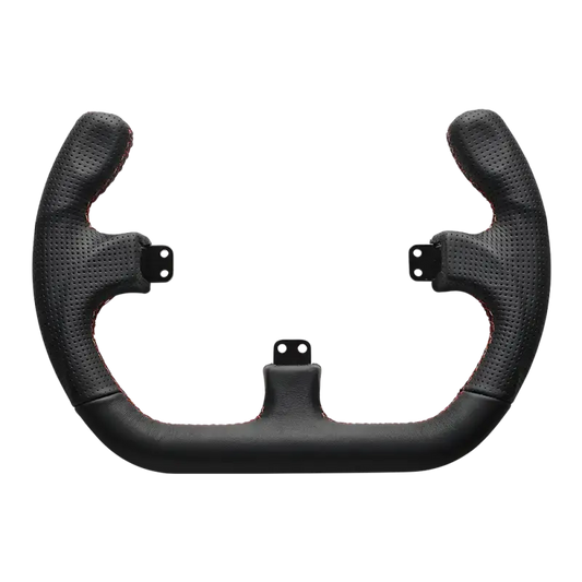 Asetek SimSports Open D Black Leather Rim