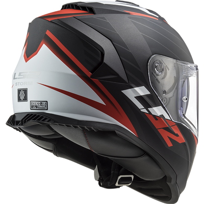 LS2 FF800 Strom II Nerve - Matte black red