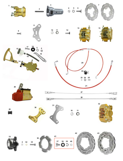 CRG Hand-operated front brake disc bolt V06-V10