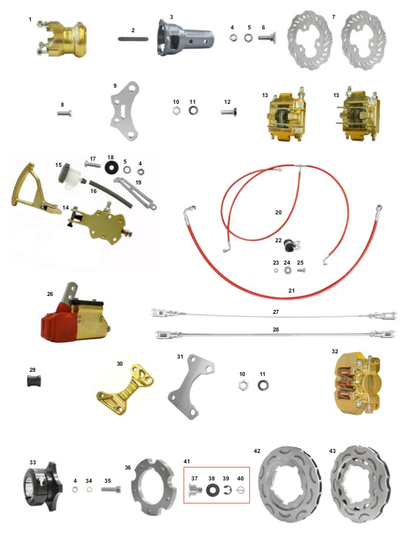 CRG Manually operated front brake disc V10