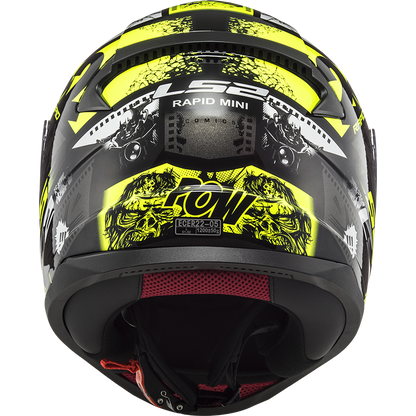 LS2 FF353 Rapid mini Kids helmet Vignette black/fluorescent yellow