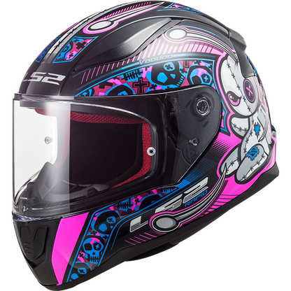 LS2 FF353 Rapid mini Kids helmet Voodoo black/pink