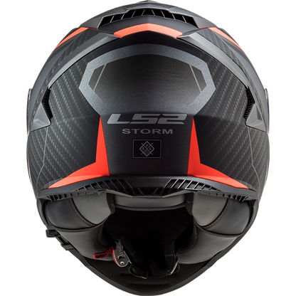 LS2 FF800 Storm II racer Matt titanium fluoro orange