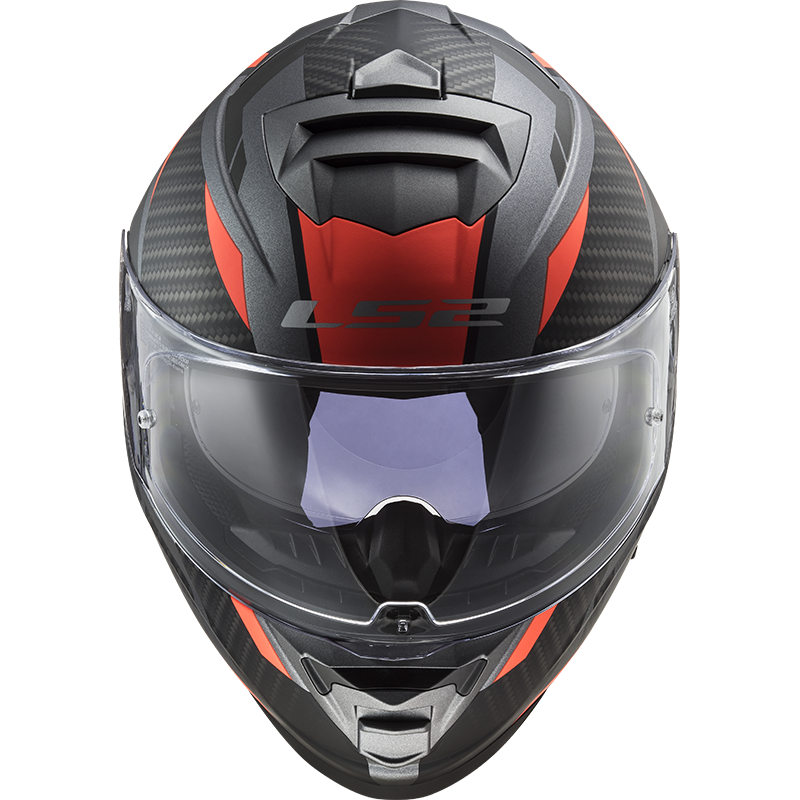 LS2 FF800 Storm II racer Matt titanium fluoro orange
