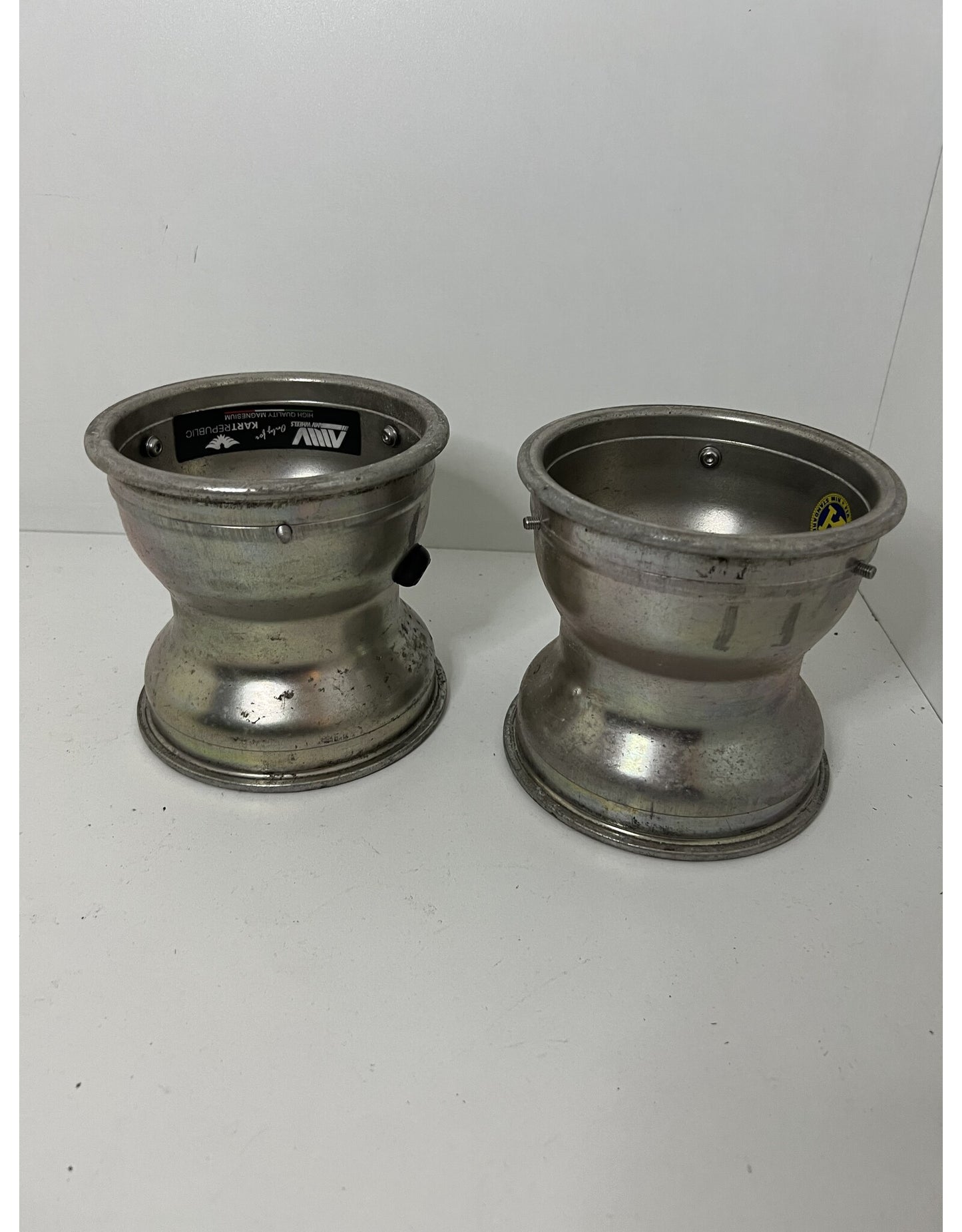 Gebruikt Kart Republic magnesium voorvelgen set 132mm steek 69mm