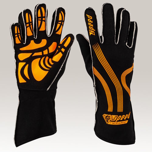 Speed gloves Adelaide G-1 Black/fluorescent orange