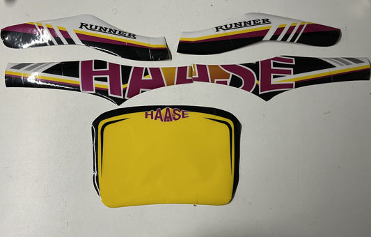 Haase kart stickers rear bumper KG Clob