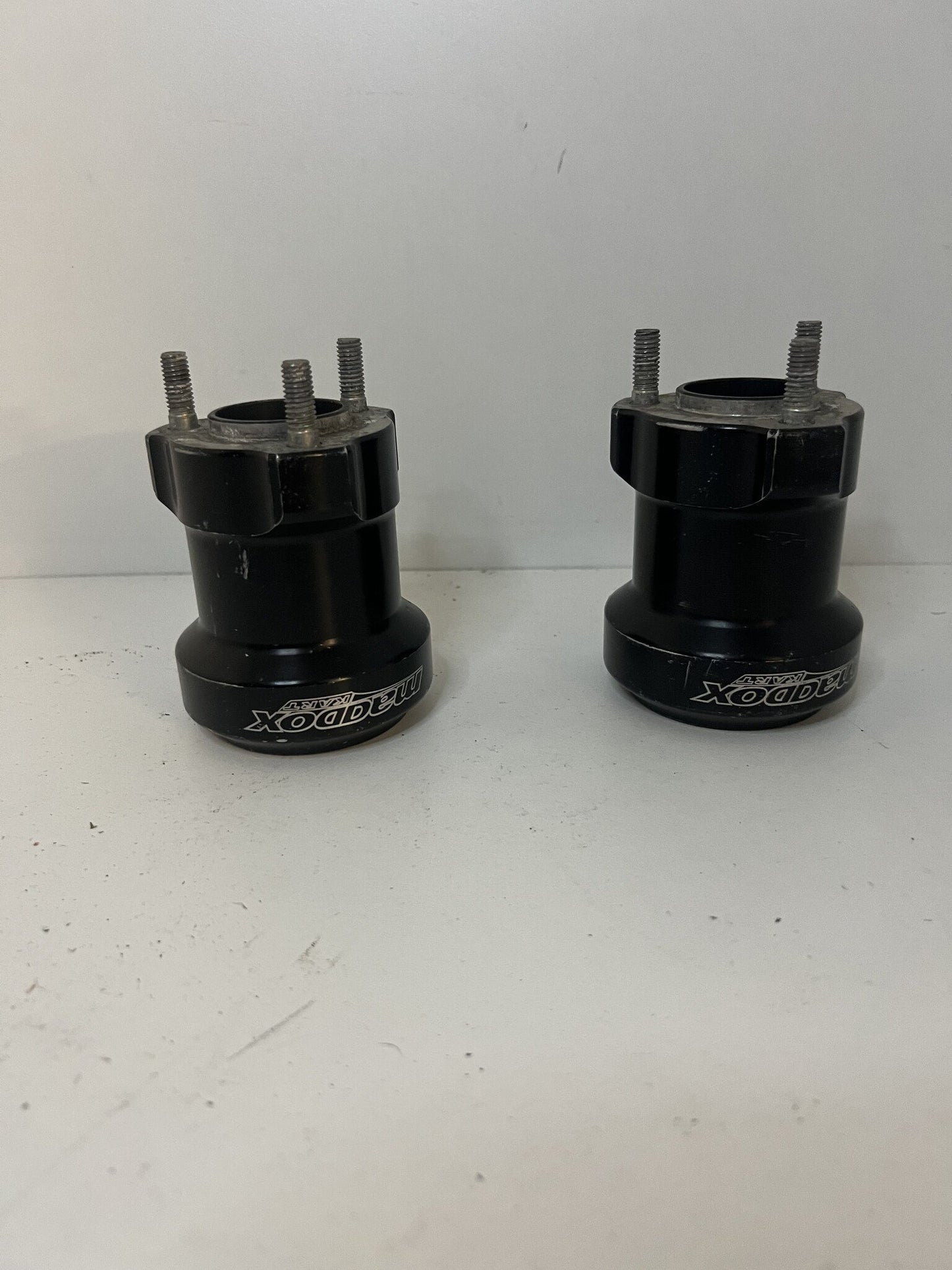 Used set of Maddox Kart aluminum rear wheel hubs 50X90MM