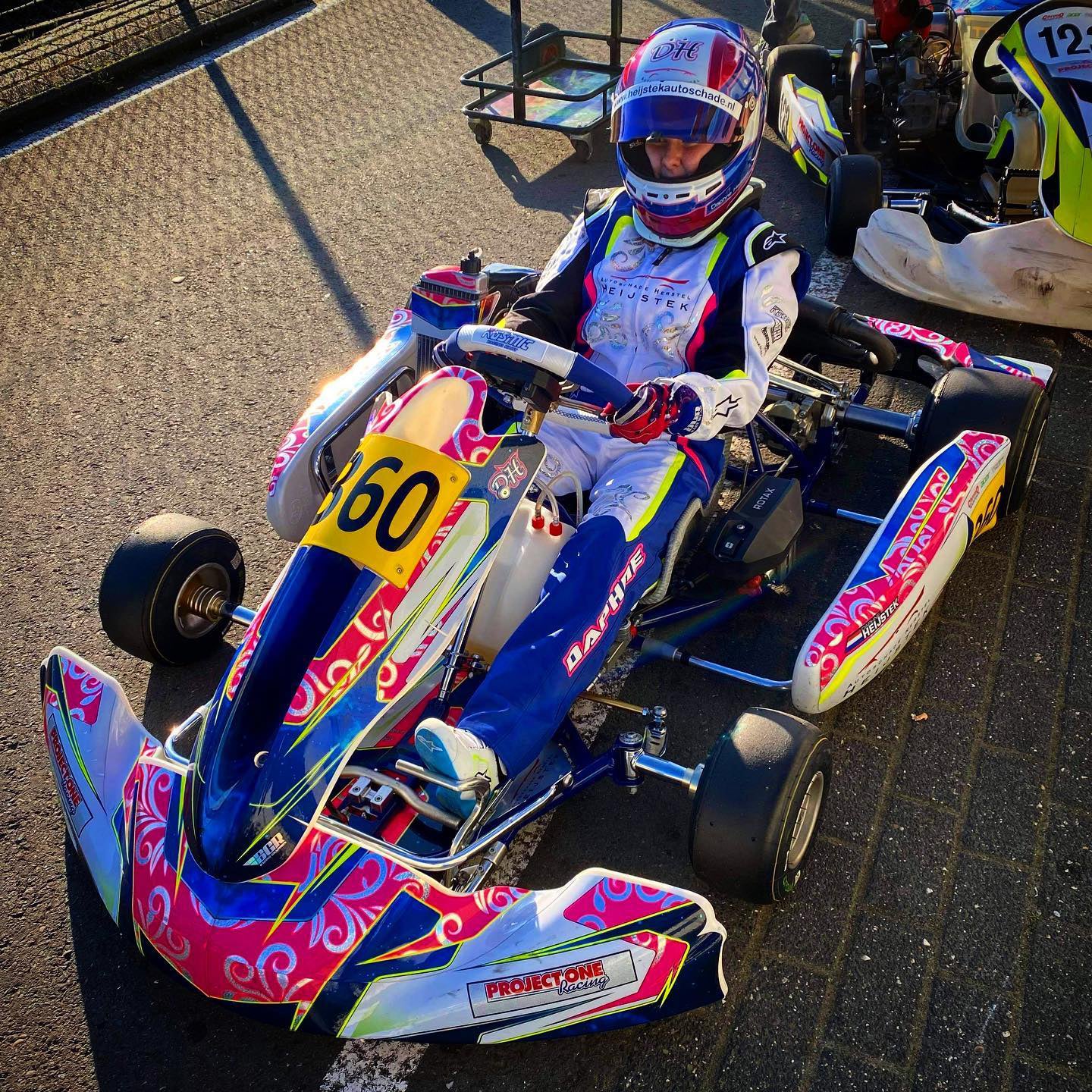 Anpassad karting-klistermärkesdesign