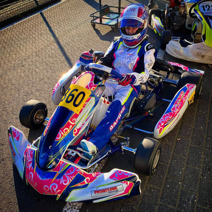 Anpassad karting-klistermärkesdesign