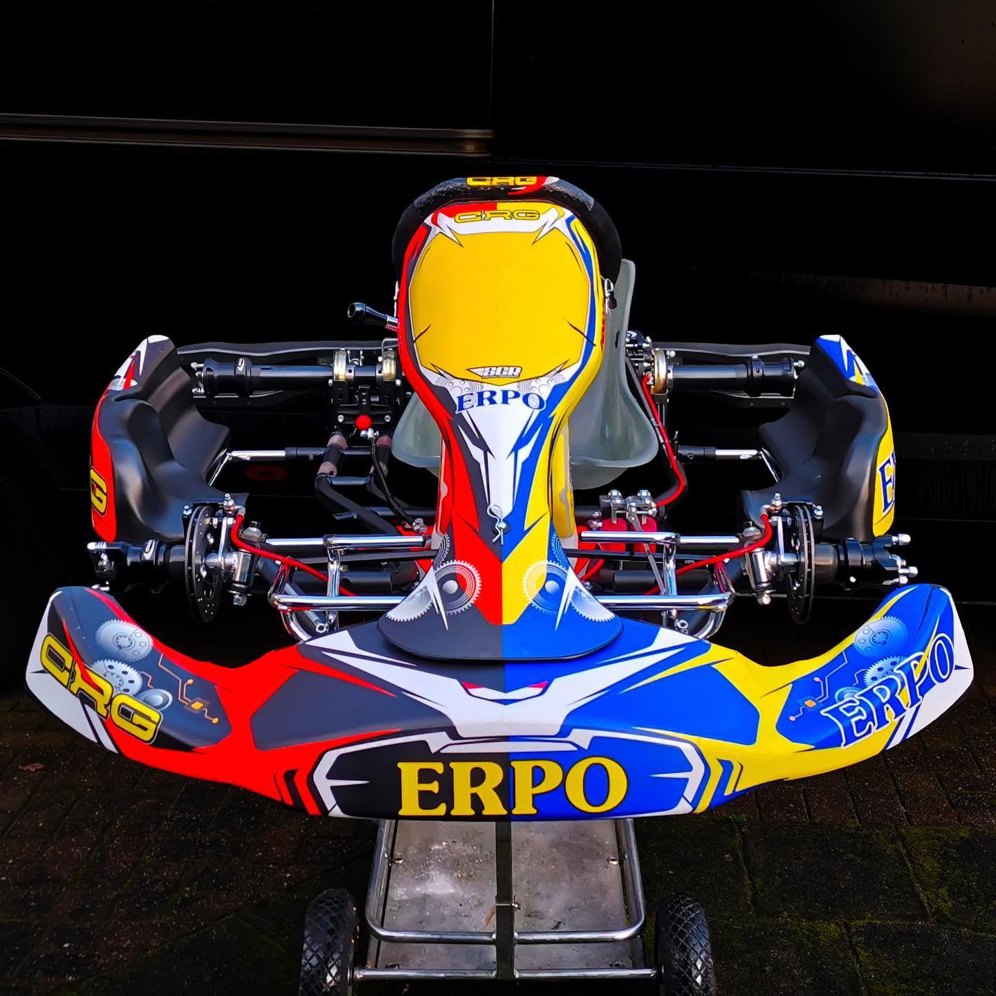 Anpassad karting-klistermärkesdesign