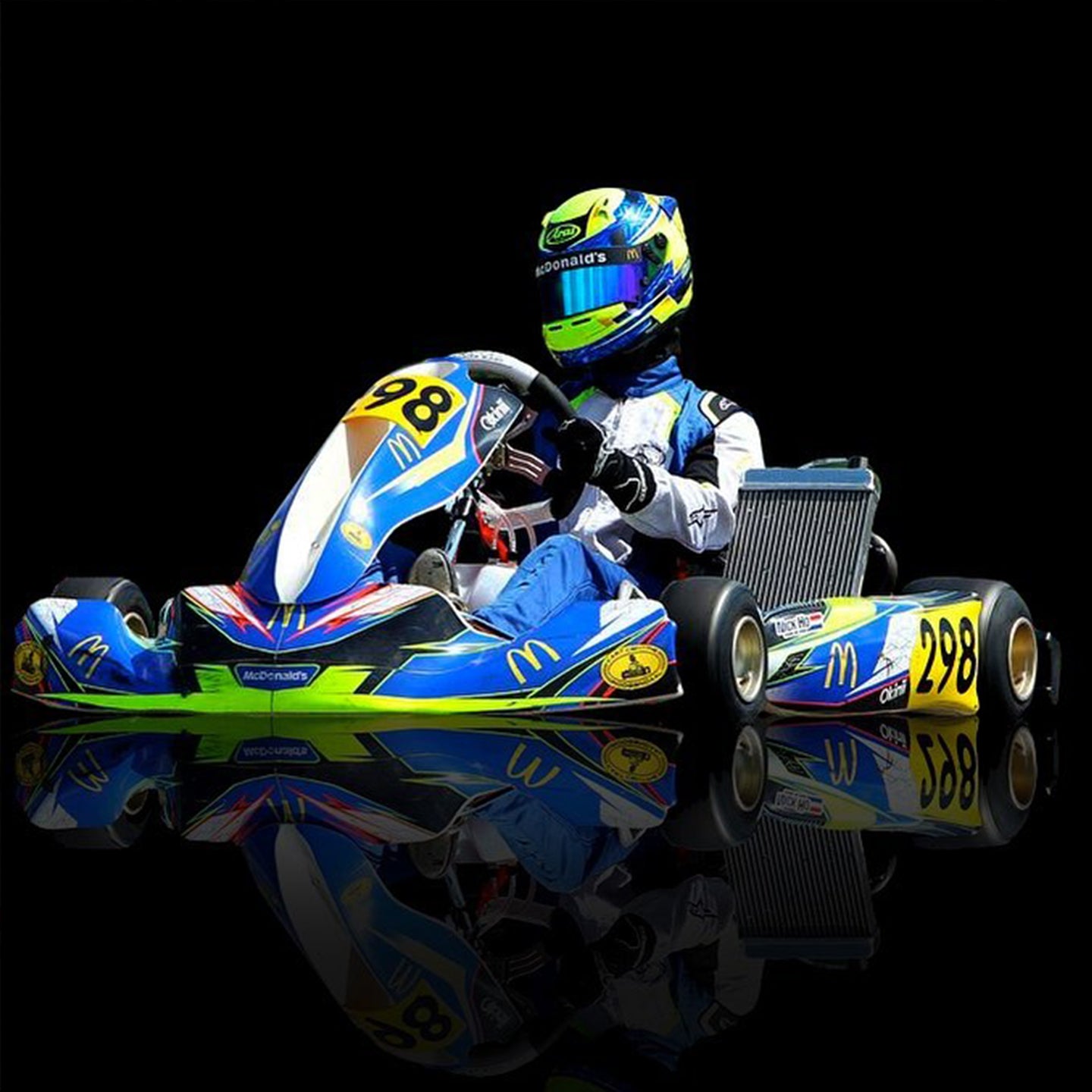 Anpassad karting-klistermärkesdesign