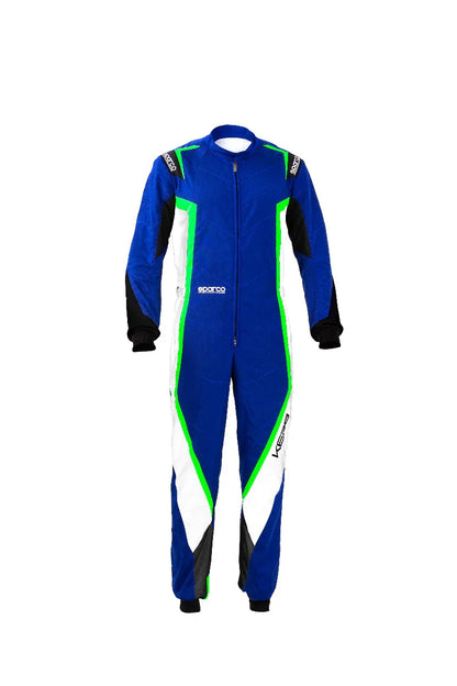 Sparco kerb overall blauw/groen - KartKings