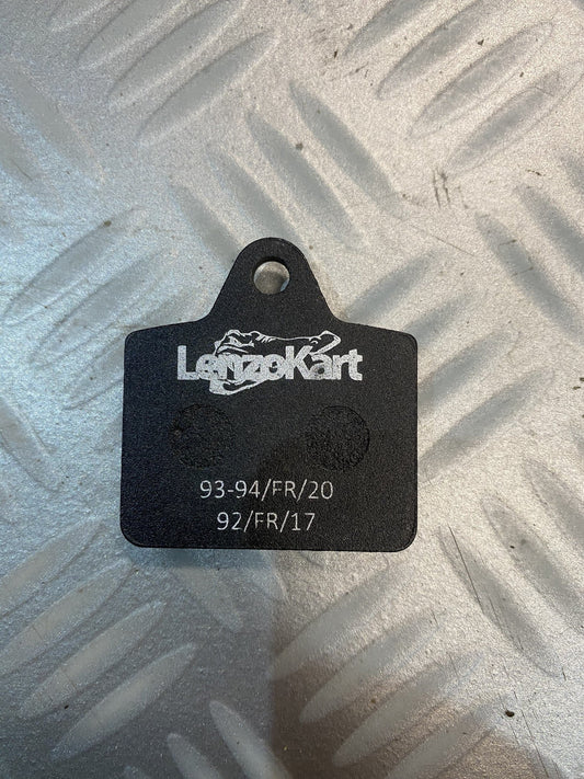 Lenzo/Luxor rear brake pad OK/OKJ/KZ Hard / Black lkf9 approval 93/fr/ch