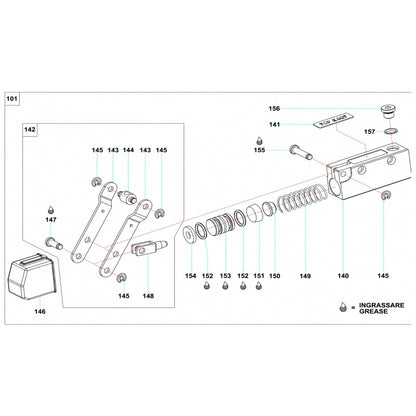 Top Kart mini cap for spring brake pump