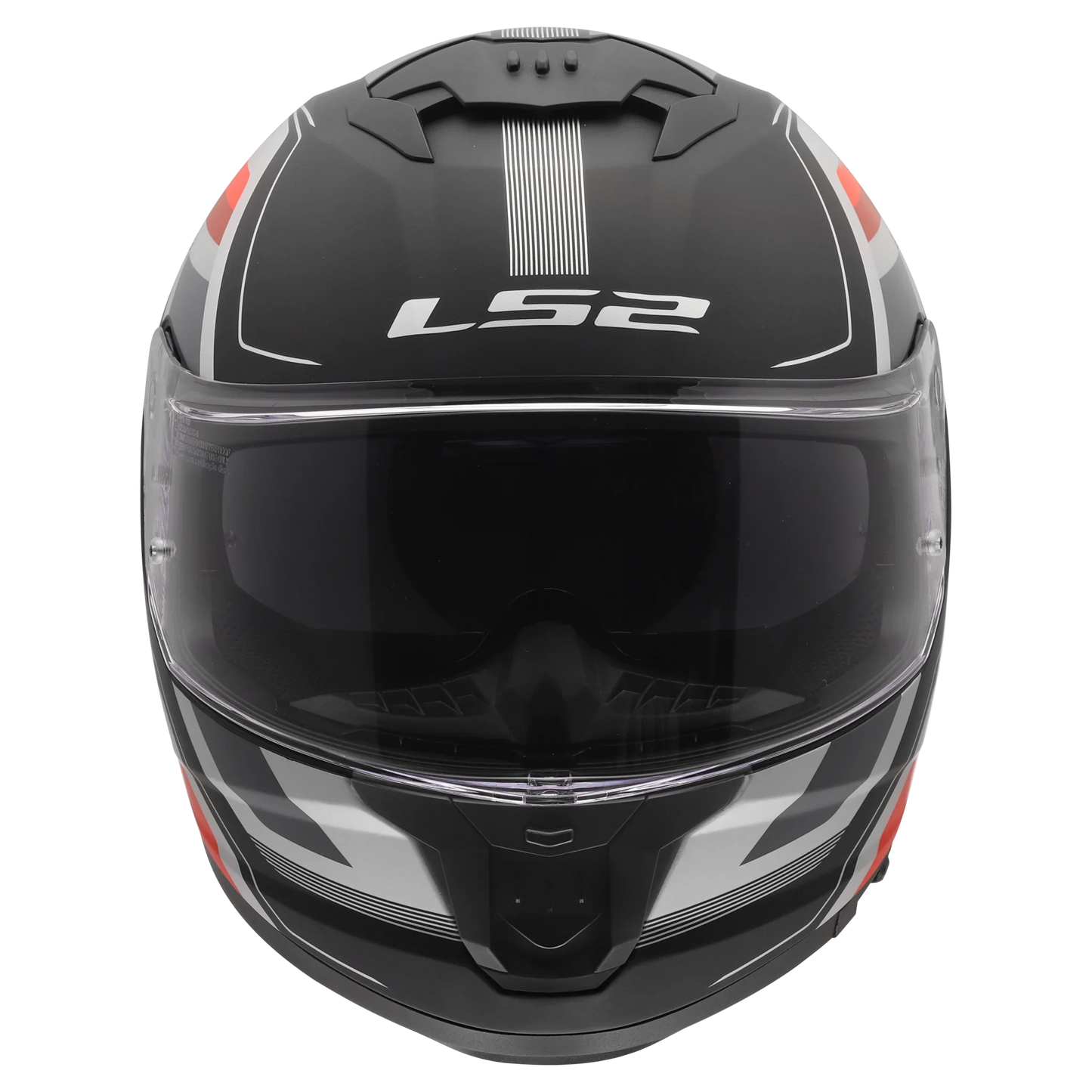 LS2 FF808 Stream II Vintage matt zwart/rood - KartKings