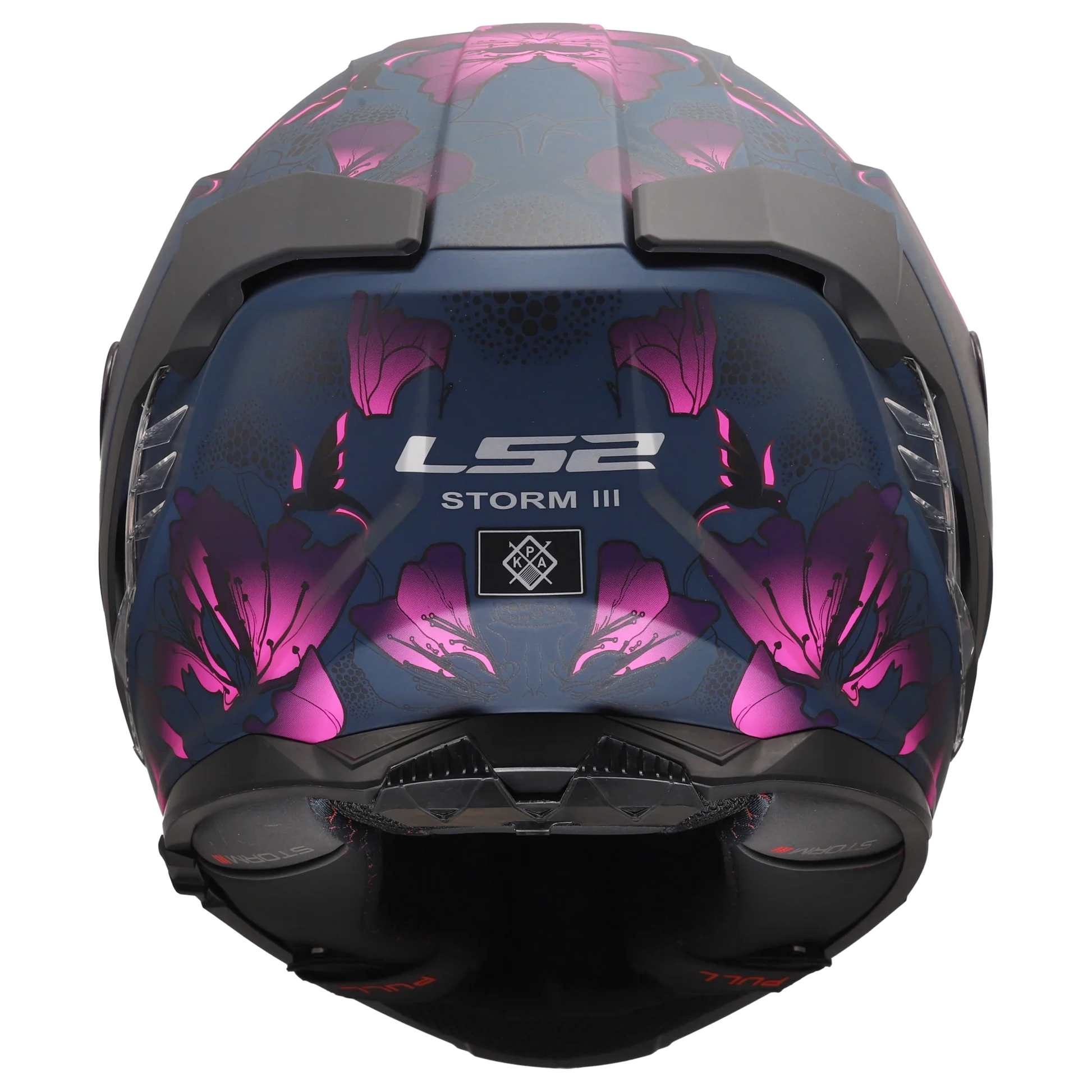 LS2 FF818 Storm III Burst matt zwart / roze - KartKings