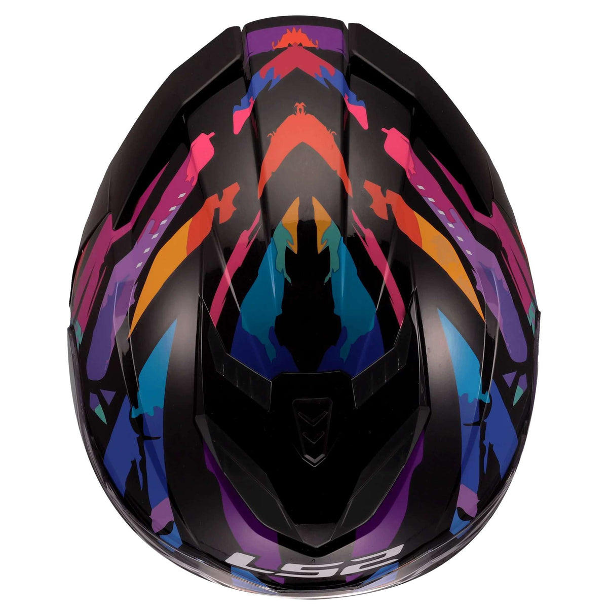 LS2 Helm FF818 Storm III Kaos zwart/paars/blauw