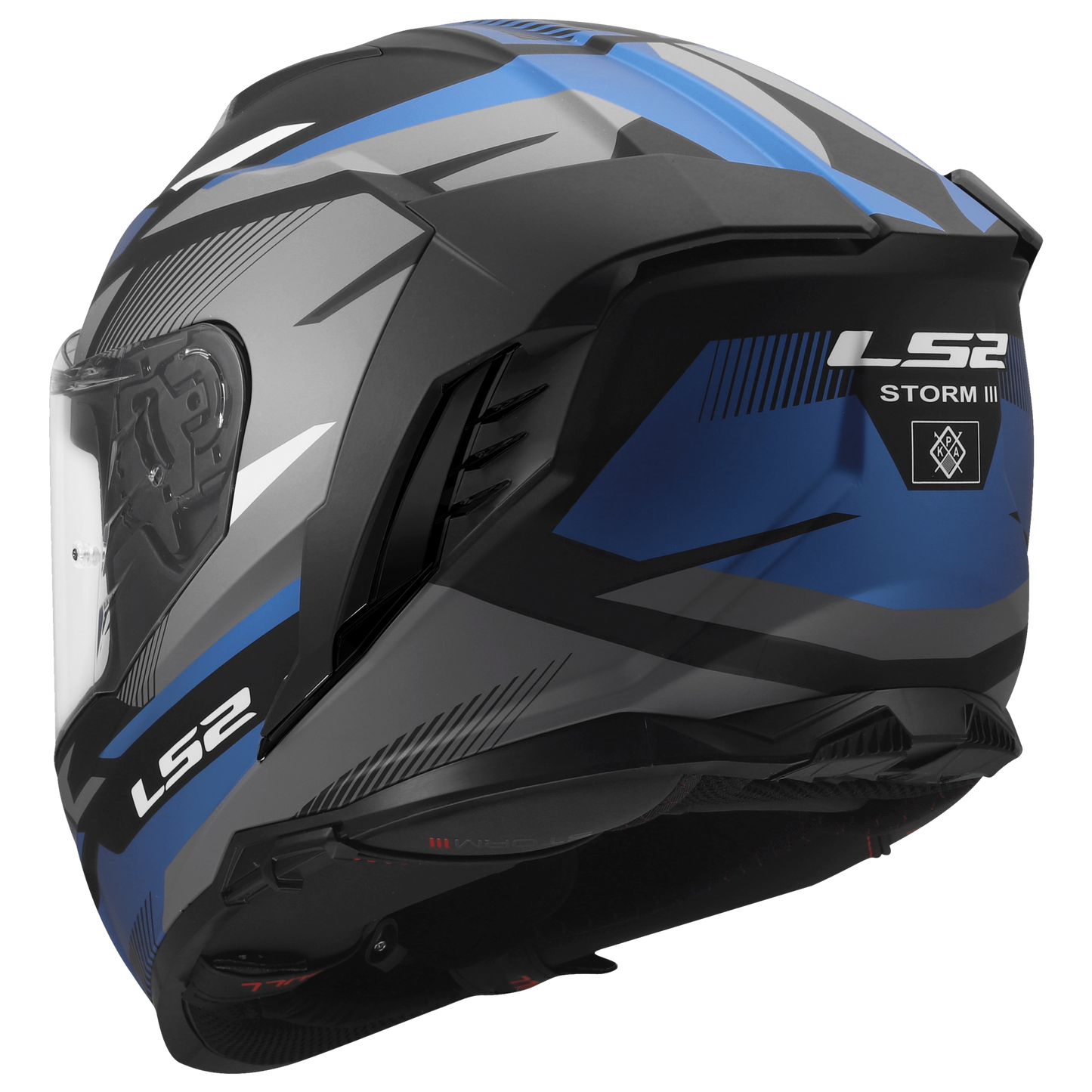 LS2 FF818 Storm III Komai zwart/blauw