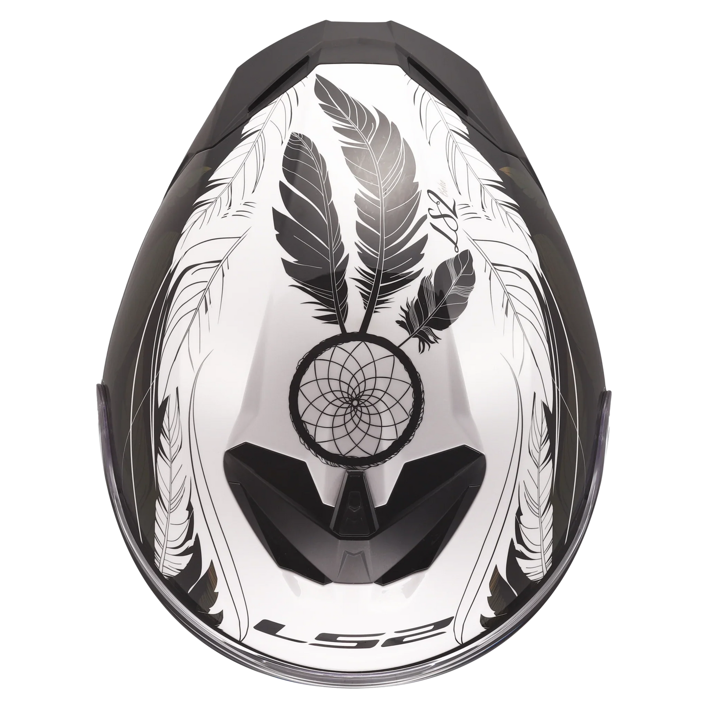 LS2 FF820 Rapid III Boho wit/zwart/roze - KartKings