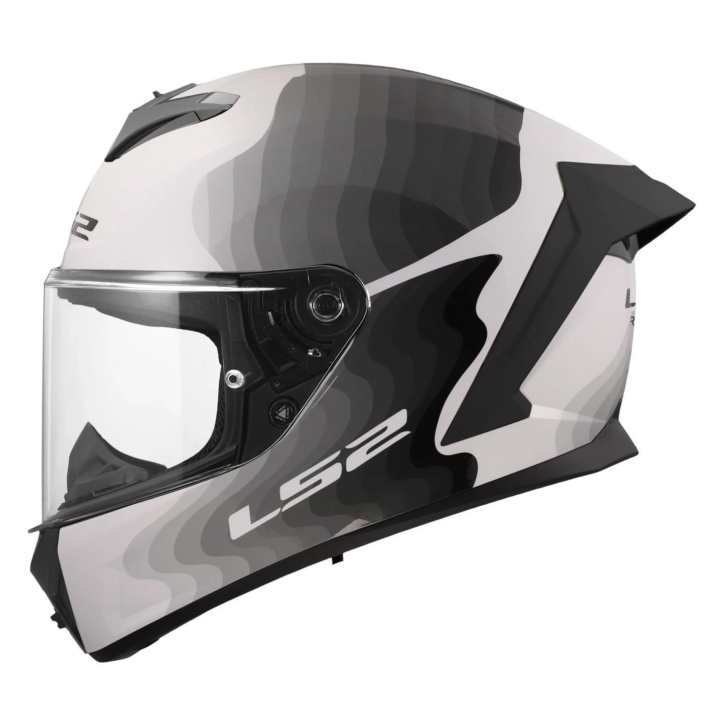 LS2 FF820 Rapid III Flow wit/zwart - KartKings