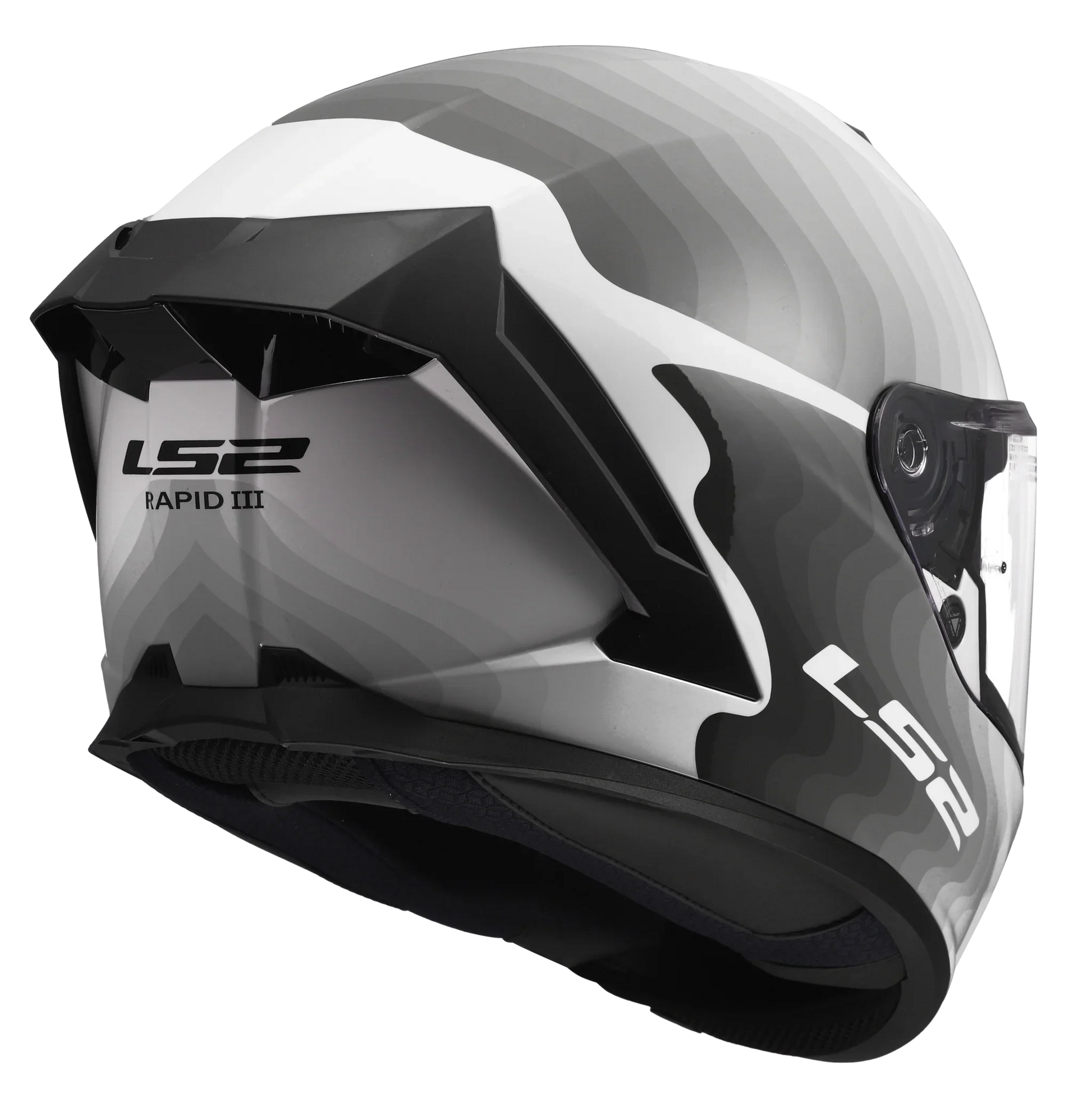 LS2 FF820 Rapid III Flow wit/zwart - KartKings