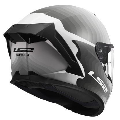 LS2 FF820 Rapid III Flow wit/zwart - KartKings