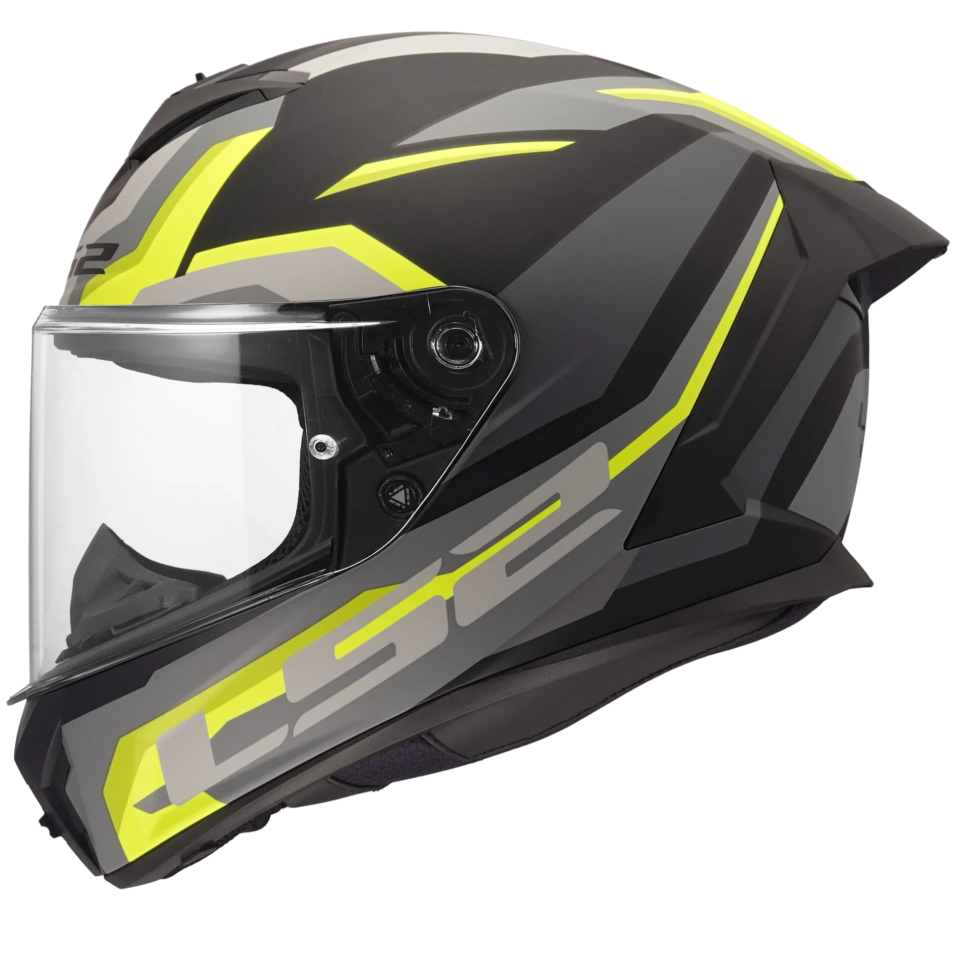 LS2 FF820 Rapid III Hyper matt black/fluorescent yellow - Racing helmet with ECE 22.06, lightweight and optimal ventilation – KartKings