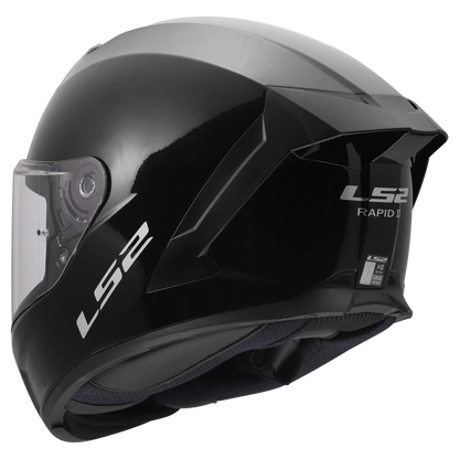 LS2 FF820 Rapid III Solid glans zwart - KartKings